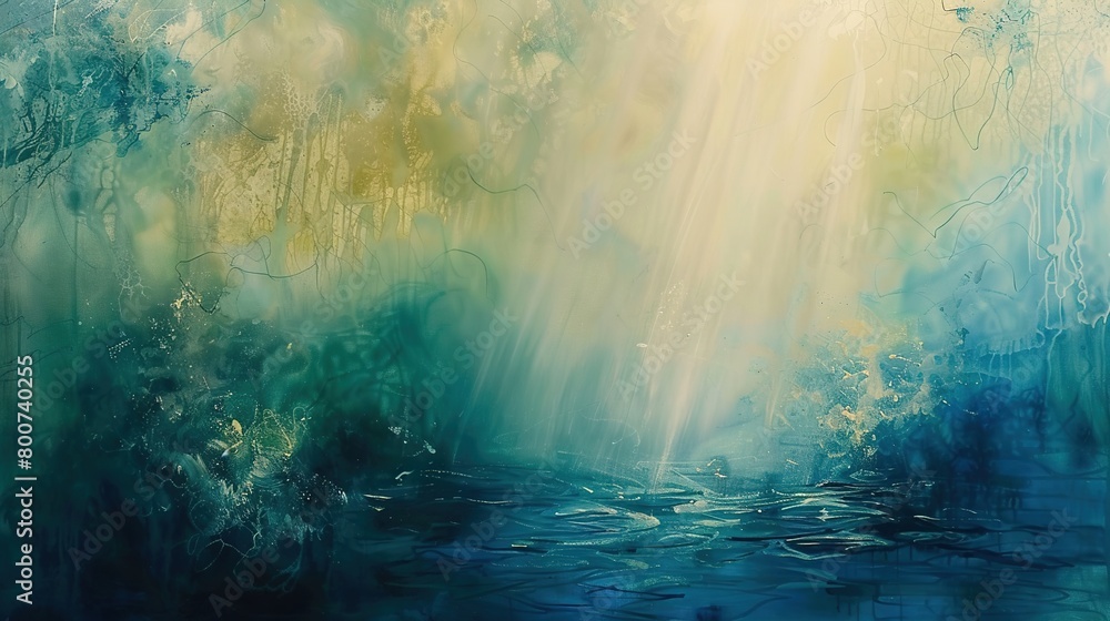 Obraz premium Gentle, abstract depictions of natural elements like water, air, and light
