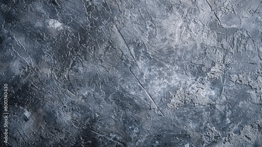 Fototapeta premium Close-up texture of cracked, rough, blue-grey stone surface