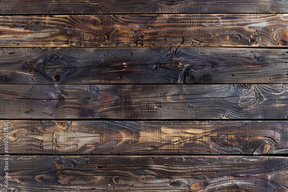 Naklejka premium Rustic Walnut Wood Textures: UI/UX Design Background - Old, Rich Interior Appeal