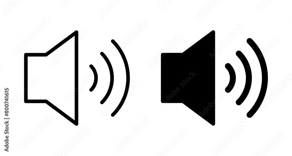 Speaker icon vector isolated on white background. Volume icon. Loudspeaker icon vector. Audio. Sound Speaker icon vector isolated on white background. Volume icon. Loudspeaker icon vector. Audio. Sound