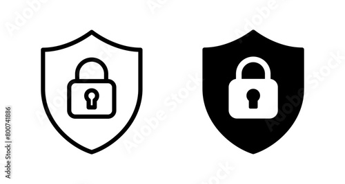 Security icon vector isolated on white background. protection icon. privacy. vpn