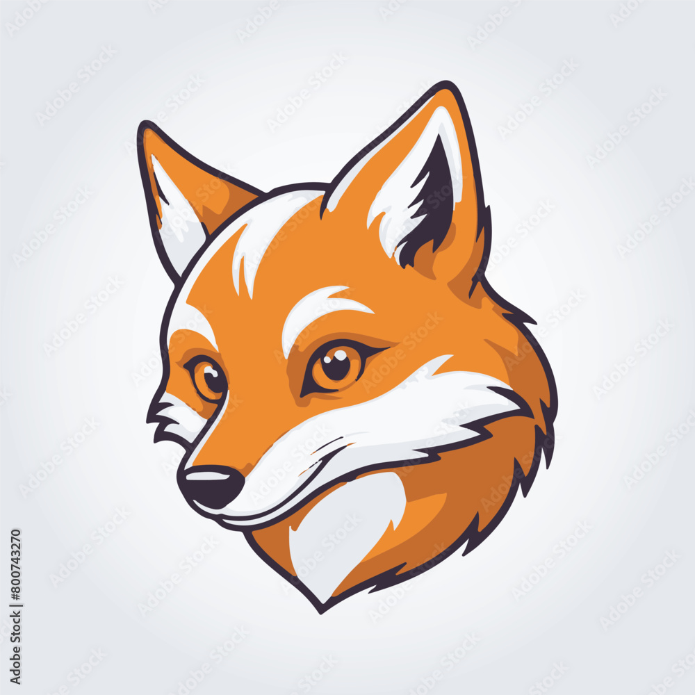 Obraz premium fox mascot logo