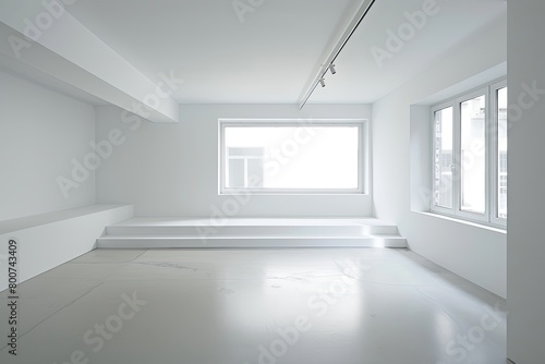 Minimalist Gallery  White Space with Natural Light  Photo Studio Design