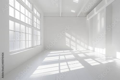 Contrast: High Light White Interior Photography Studio Room Design