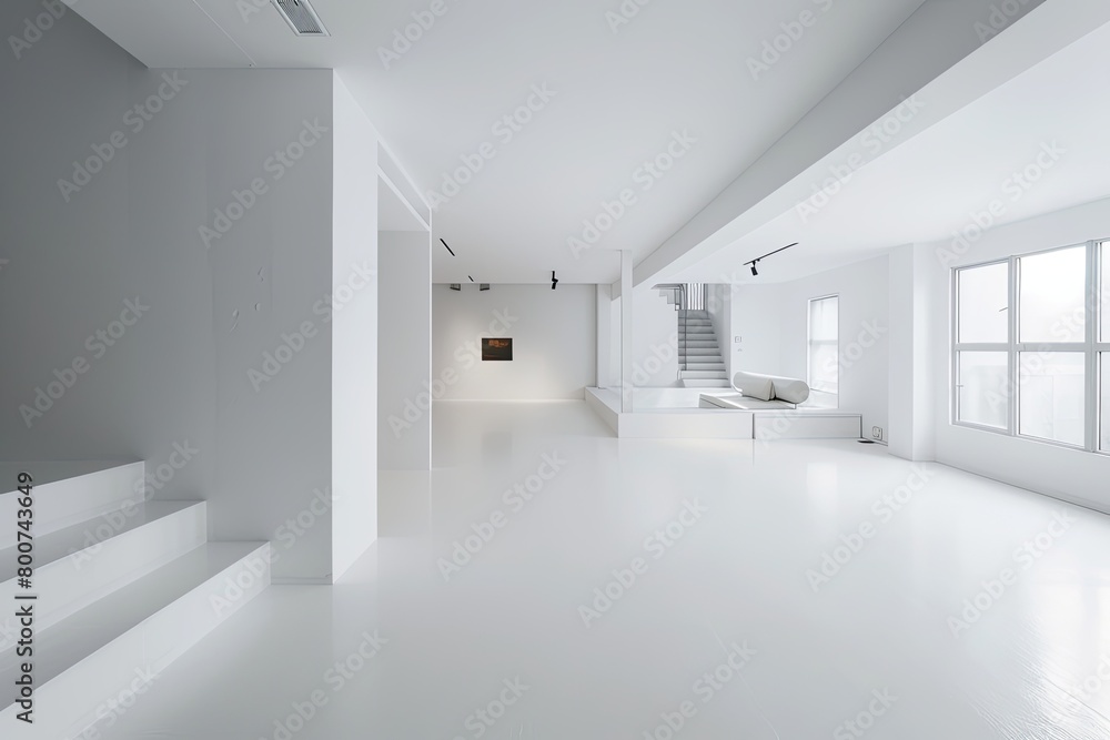Clean White Architecture: Minimalistic Living Space & Gallery Exhibition Design Clean White Architecture: Minimalistic Living Space & Gallery Exhibition Design