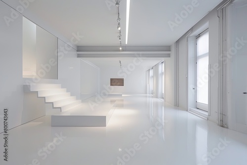 Minimalistic White Space: Contemporary Open Design Gallery in a Clean & Airy Apartment