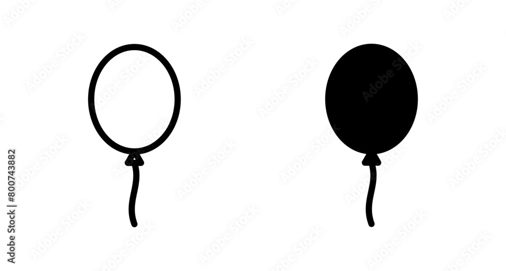 Balloon icon vector isolated on white background. party balloon icon decoration birthday vector. Balloon vector icon Balloon icon vector isolated on white background. party balloon icon decoration birthday vector. Balloon vector icon
