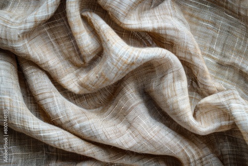 Natural linen texture as background - generative ai
