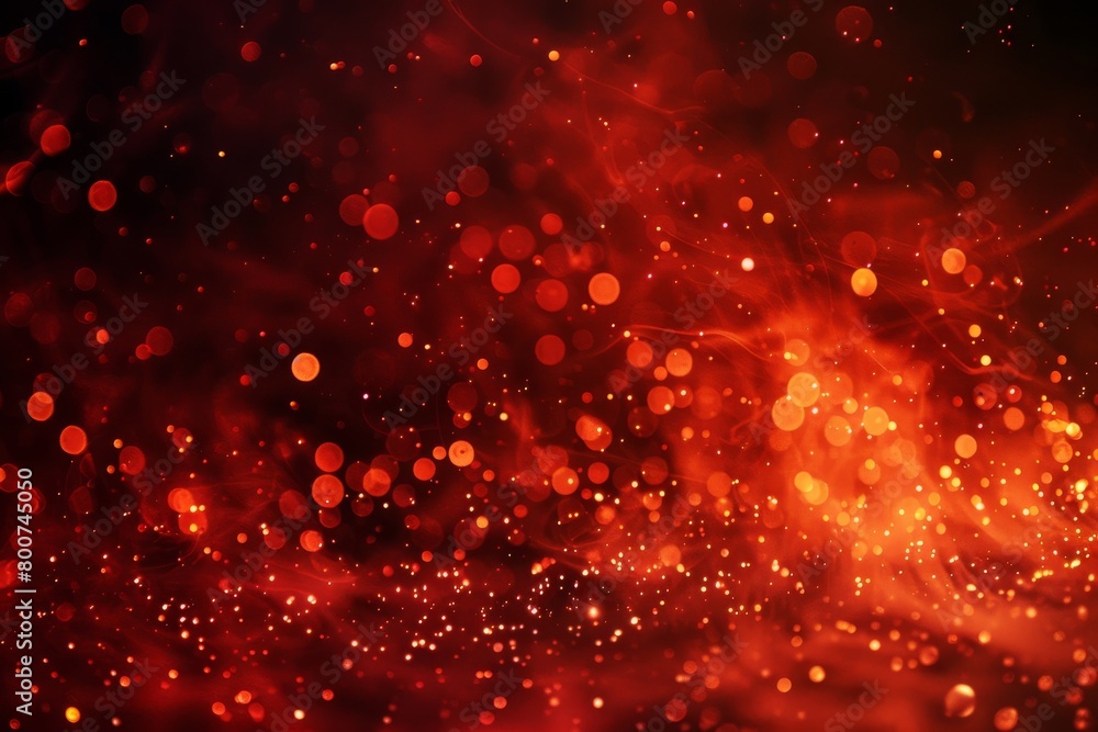 Abstract motion fire particles