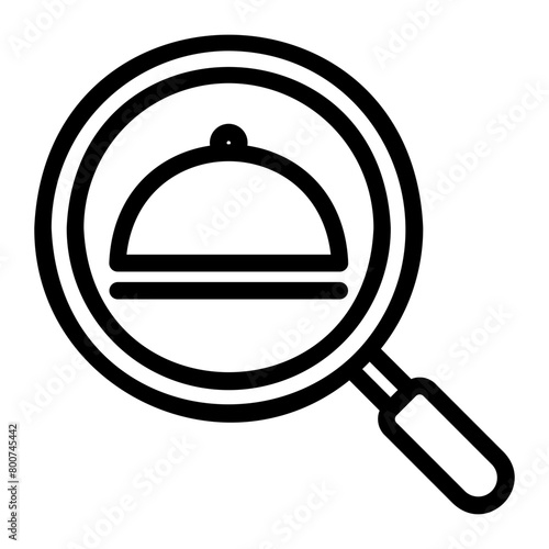 exploration line icon