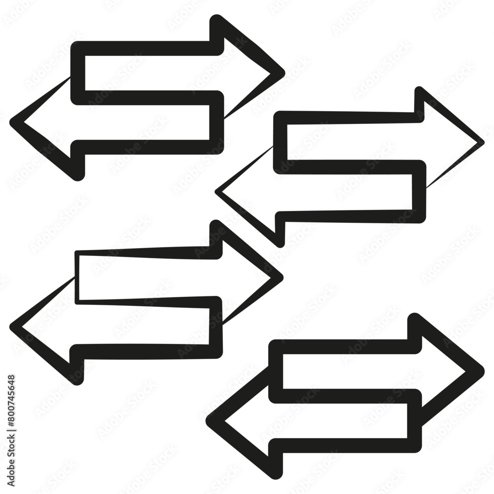 Set of directional arrows. Process flow and sequence indicators. Navigation and movement symbols. Vector illustration. EPS 10. Set of directional arrows. Process flow and sequence indicators. Navigation and movement symbols. Vector illustration. EPS 10.