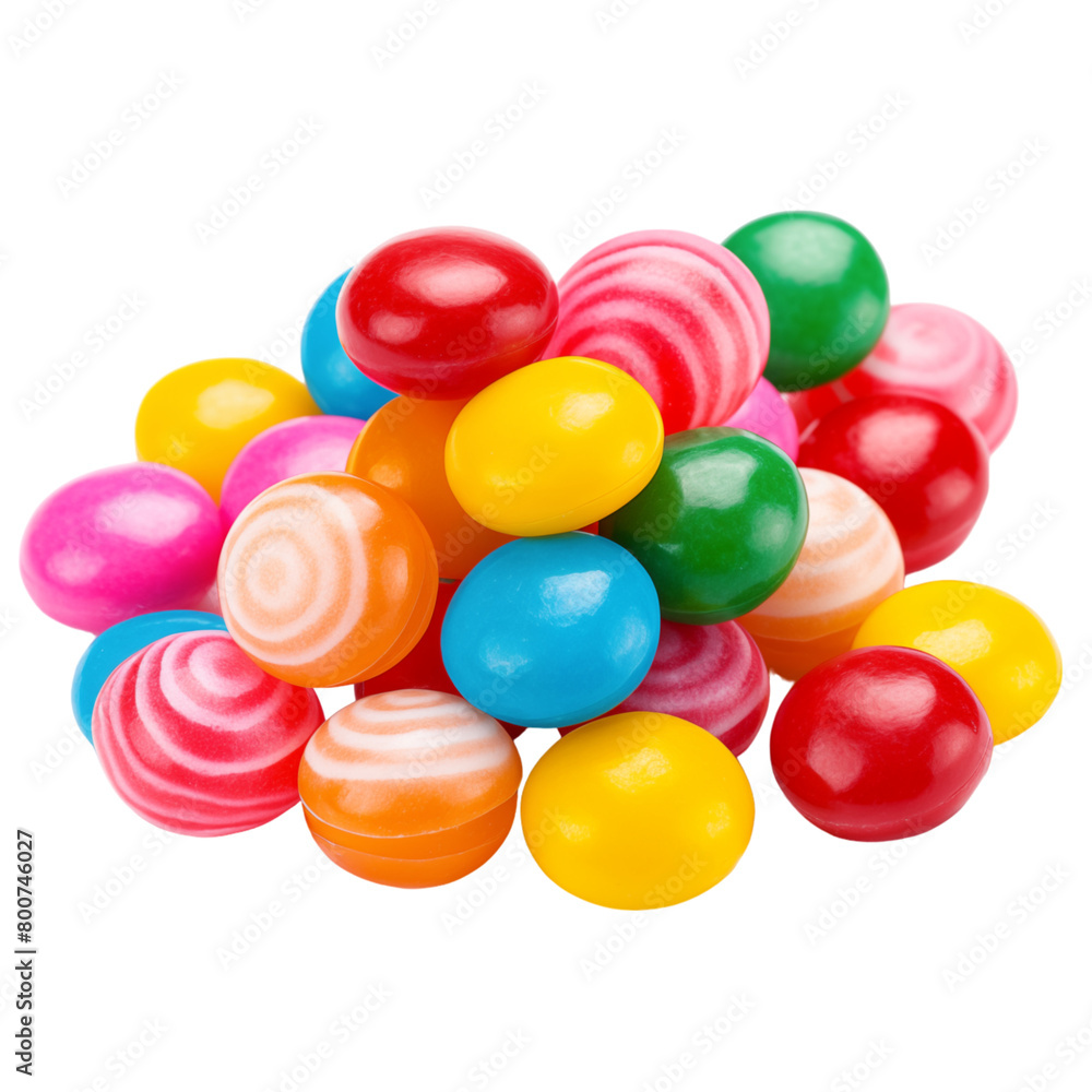 Colorful candy isolated on transparent background Colorful candy isolated on transparent background