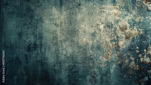 Textured grunge background with blue and rust hues