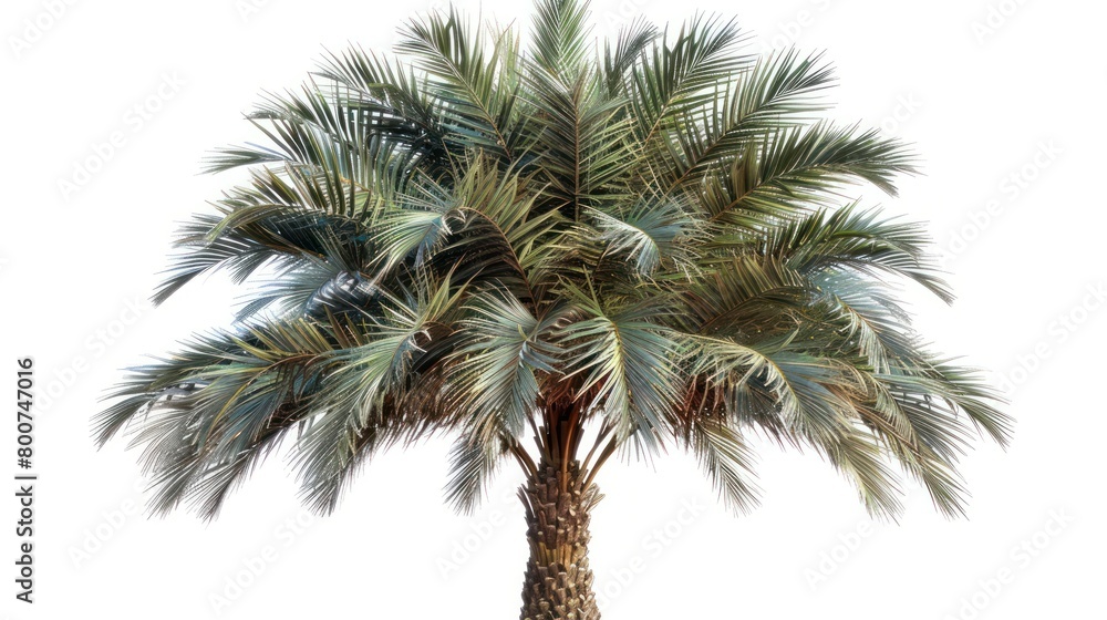 Fototapeta premium portrait tree palm isolated on white background