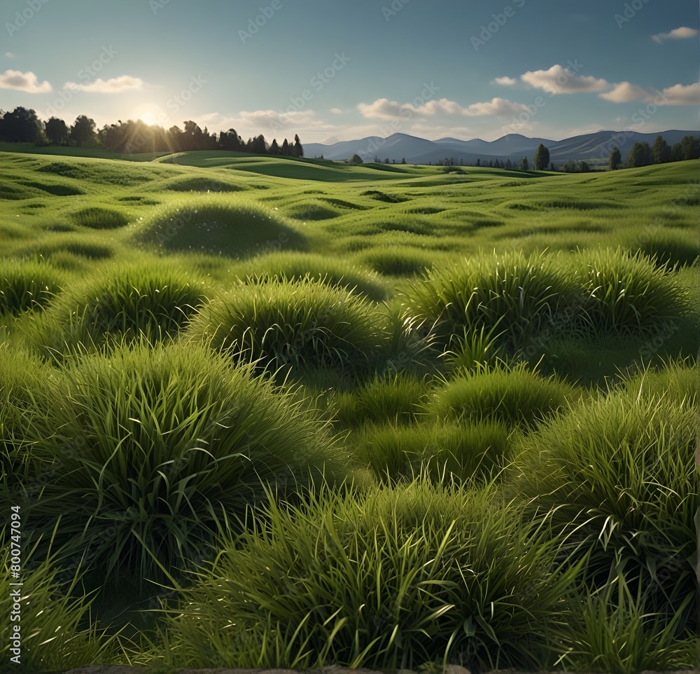3dgreen grass meadow outdoor 3d-illustration 3dgreen grass meadow outdoor 3d-illustration