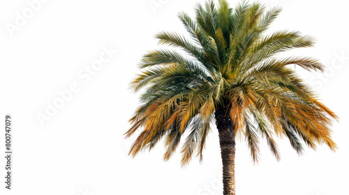 portrait tree palm isolated on white background © Hammam