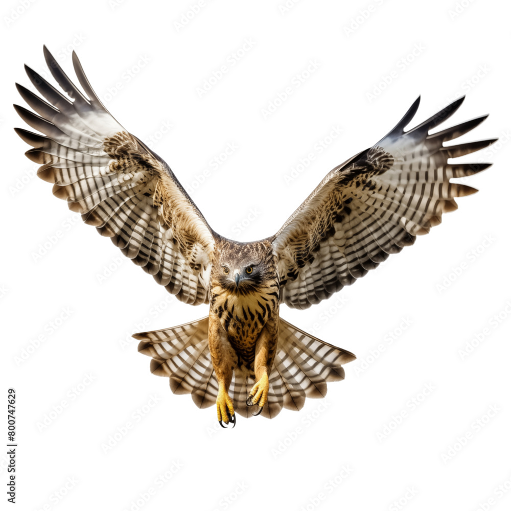 Obraz premium Hawk isolated on transparent background