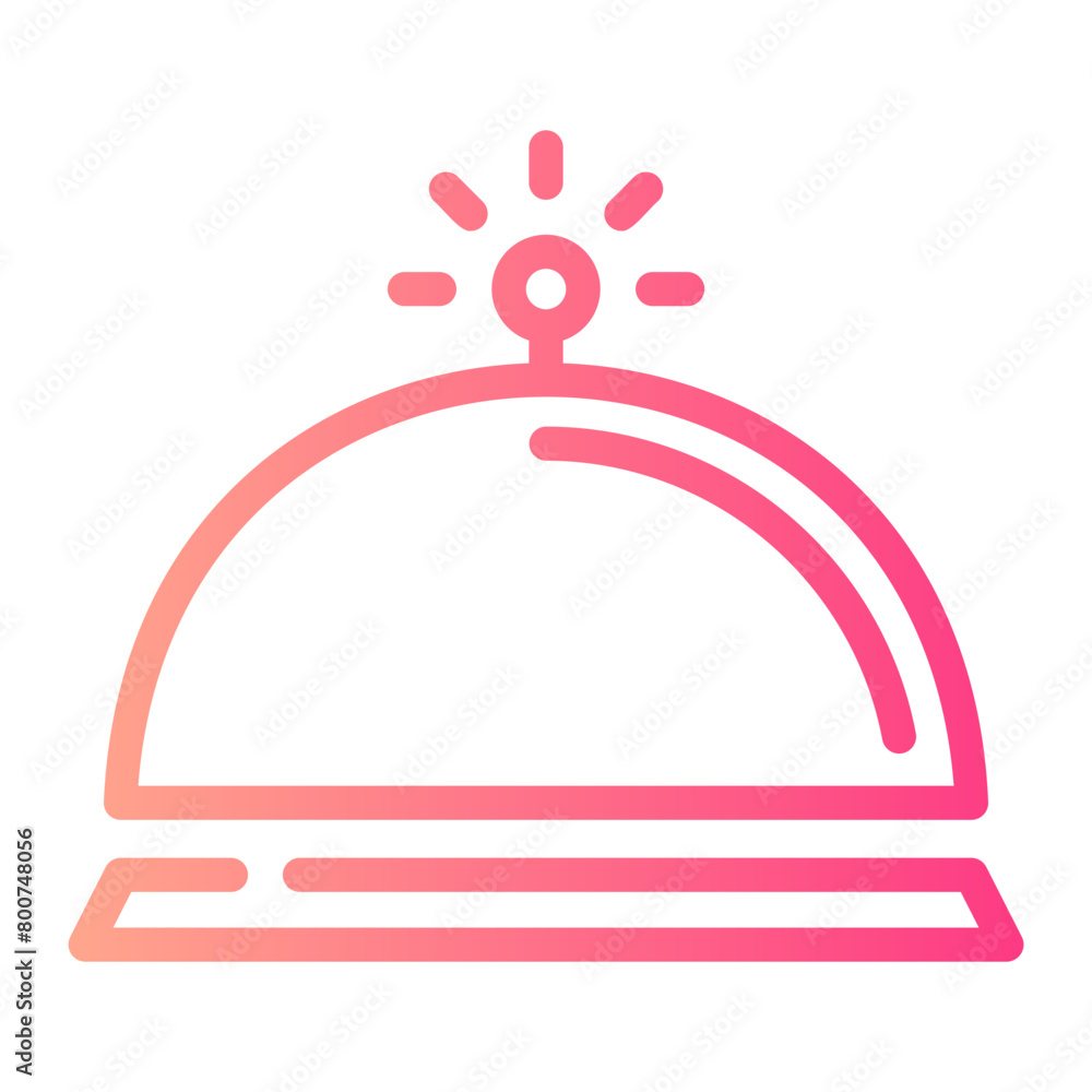 hotel bell gradient icon hotel bell gradient icon