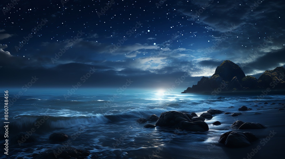 Deep oceanic texture blending into starry night skies perfect for surreal landscapes in films or immersive virtual environments Deep oceanic texture blending into starry night skies perfect for surreal landscapes in films or immersive virtual environments