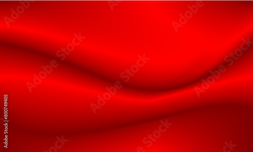 Red abstract background image design with horizontal wave pattern and smooth gradation