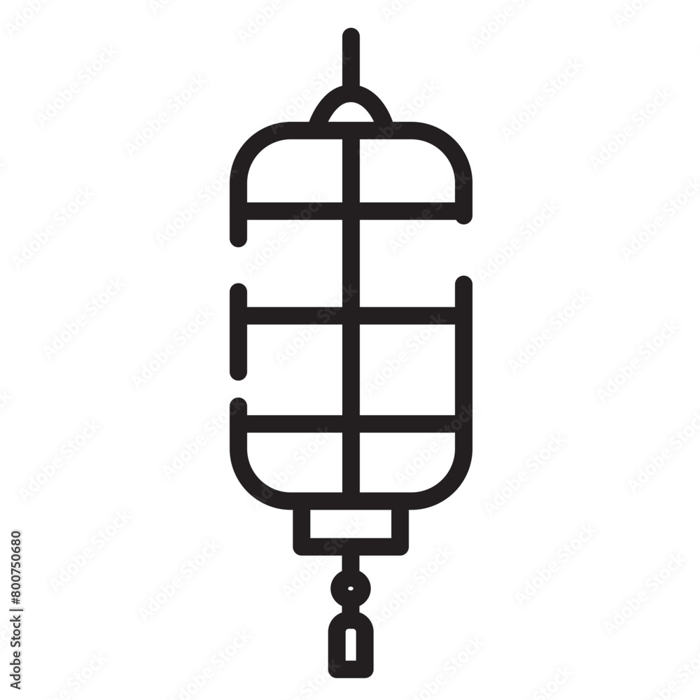 Lamp Lantern Light Line Icon Lamp Lantern Light Line Icon