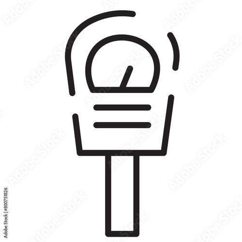 Map Meter Parking Line Icon