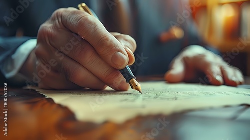 Cozy Writing Space: Contemplative hand writing with elegance