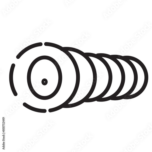 Abundance Grape Horn Line Icon