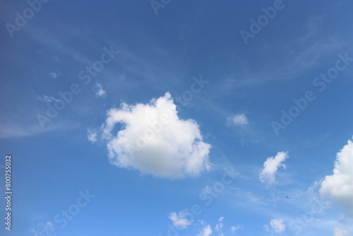 white cloud and blue sky background