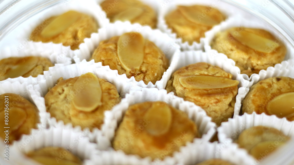 Peanut butter cookies in a jar. Peanut butter cookies in a jar.