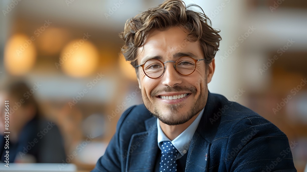 Fototapeta premium Contemporary Professional Engagement with Approachable Tone