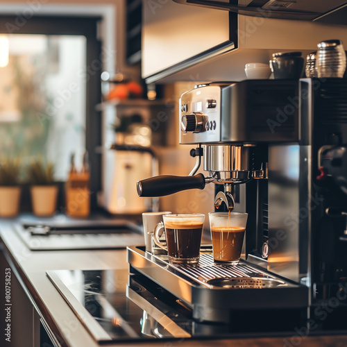  Brew Your Dreams: Espresso Machine Magic in Your Modern Kitchen photo