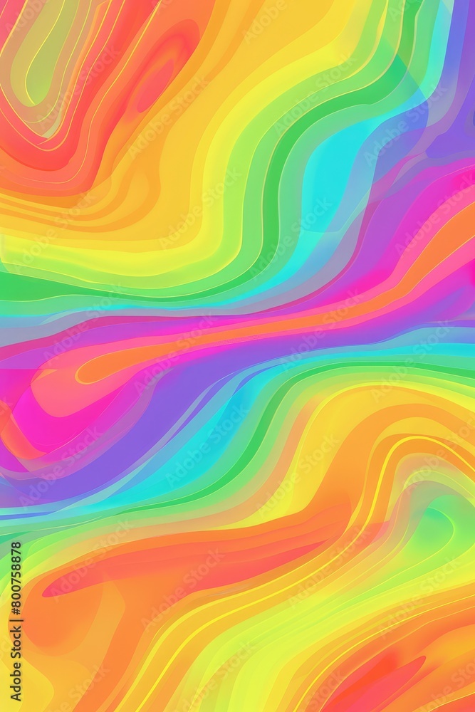 Vibrant groovy cartoon gradient, dynamic and colorful design gradient, retro-inspired illustration, a modern nostalgic charm.