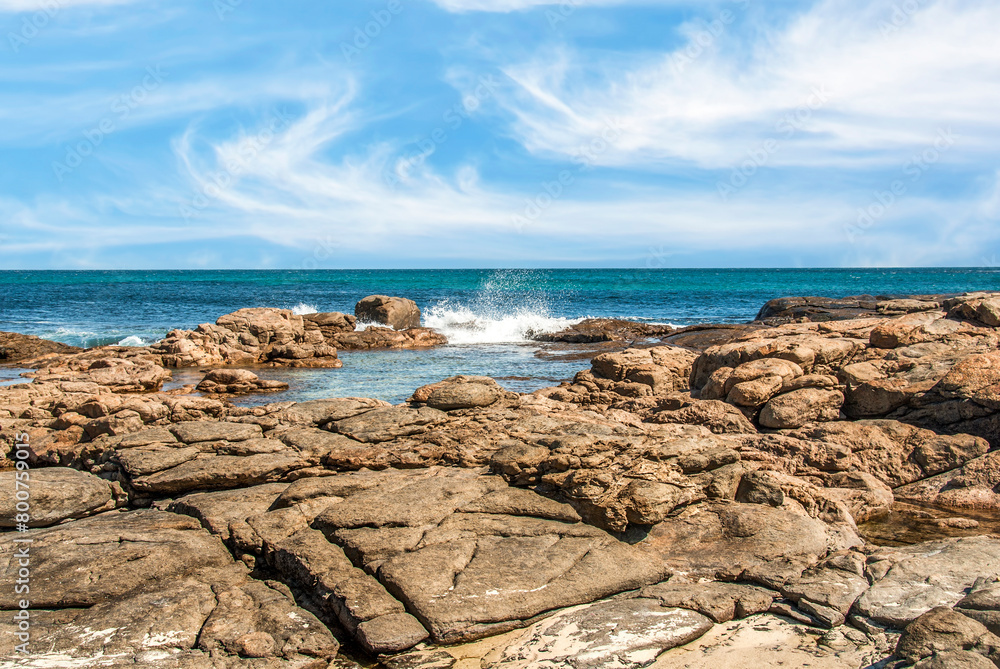 Coastal landscape within the amazing Torndirrup National Park close to Albany, Western Australia