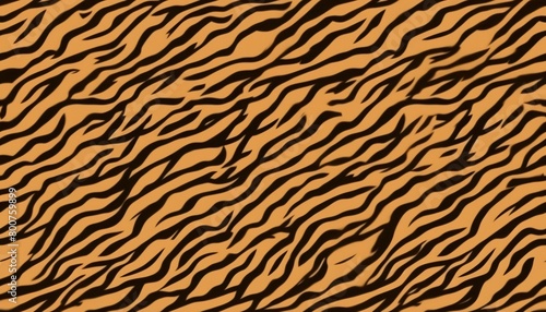 Seamless Colorful Tiger Texture Pattern