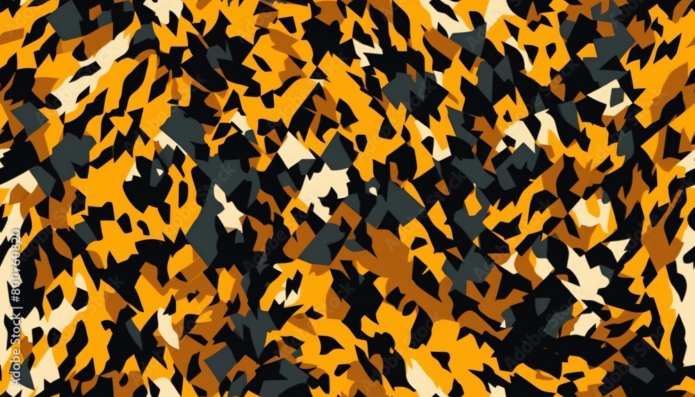 Seamless Colorful Tiger Texture Pattern Seamless Colorful Tiger Texture Pattern