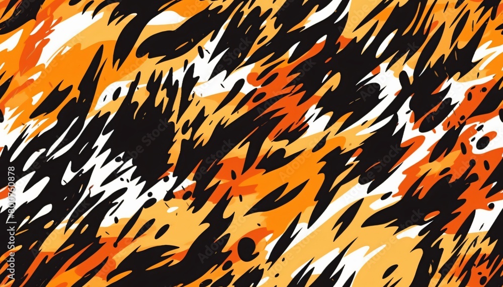 Seamless Colorful Tiger Texture Pattern Seamless Colorful Tiger Texture Pattern