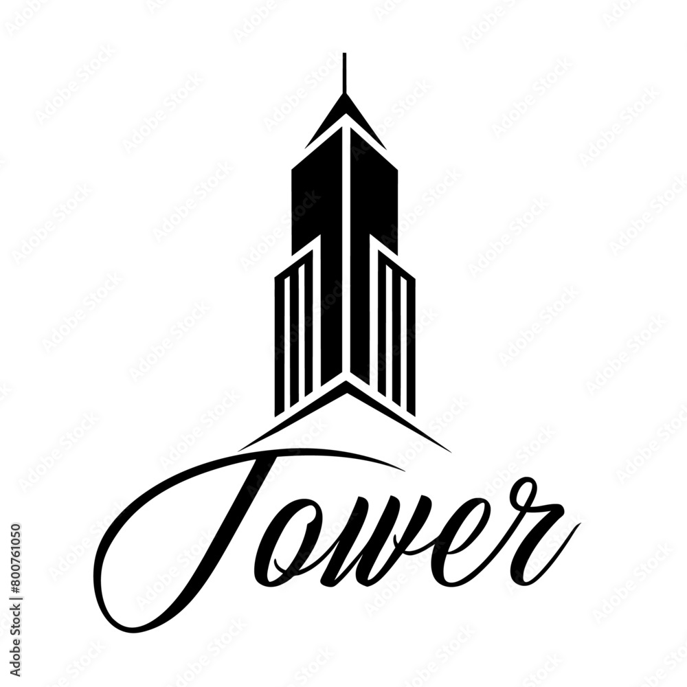 Fototapeta premium Building logo vector art illustration (61)
