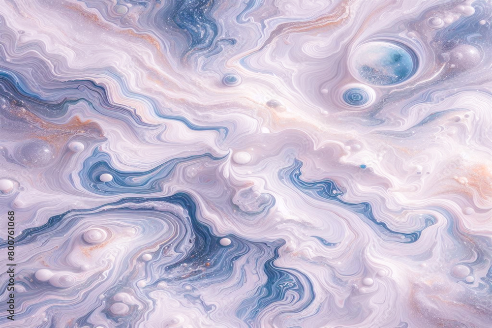 Obraz premium Pastel white liquid painted marble gradient mixing ink pattern watercolor texture abstract background design for wallpaper, cloth, curtain, backdrop, carpet