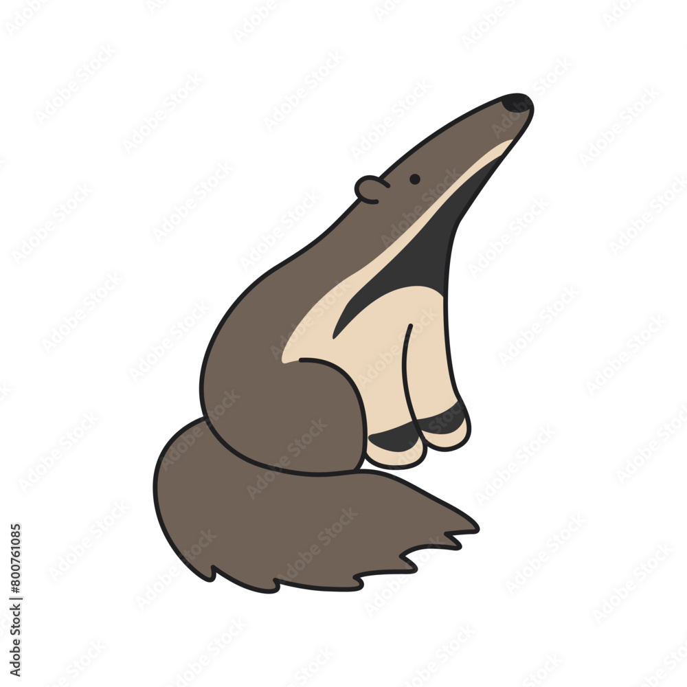 Obraz premium Cute Anteater illustration