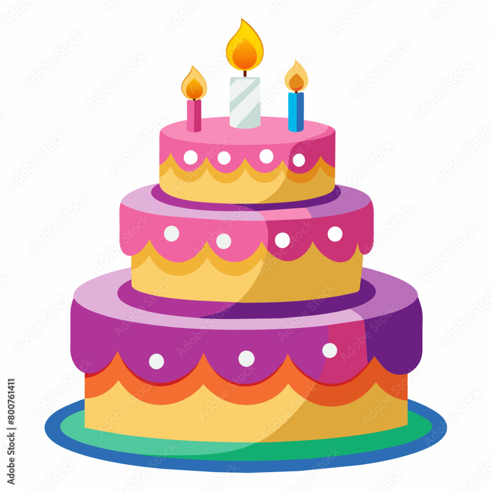 minimal Birthday Cake vector white background (22) minimal Birthday Cake vector white background (22)