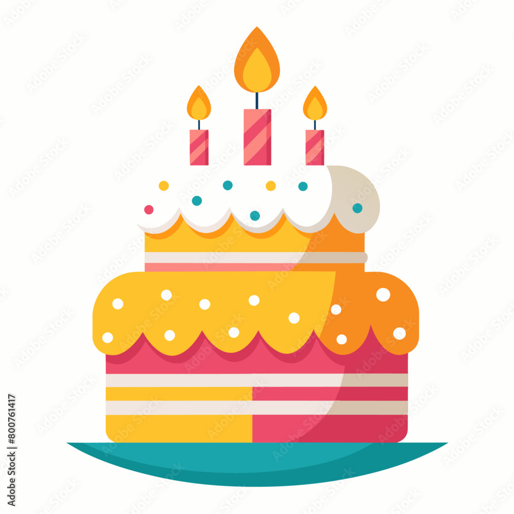 minimal Birthday Cake vector white background (17) minimal Birthday Cake vector white background (17)