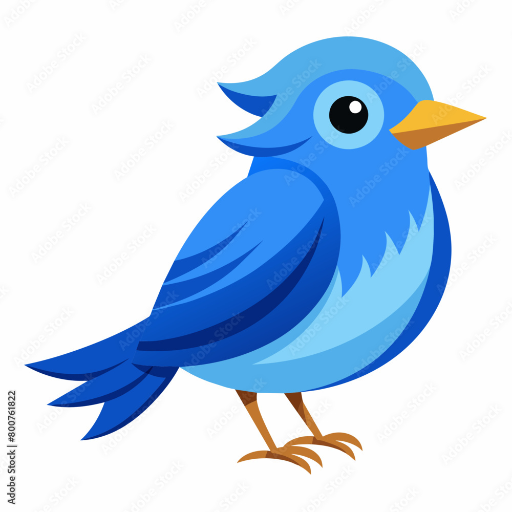 blue bird with speech bubbles, blue birds vector illustration with white background blue bird with speech bubbles, blue birds vector illustration with white background