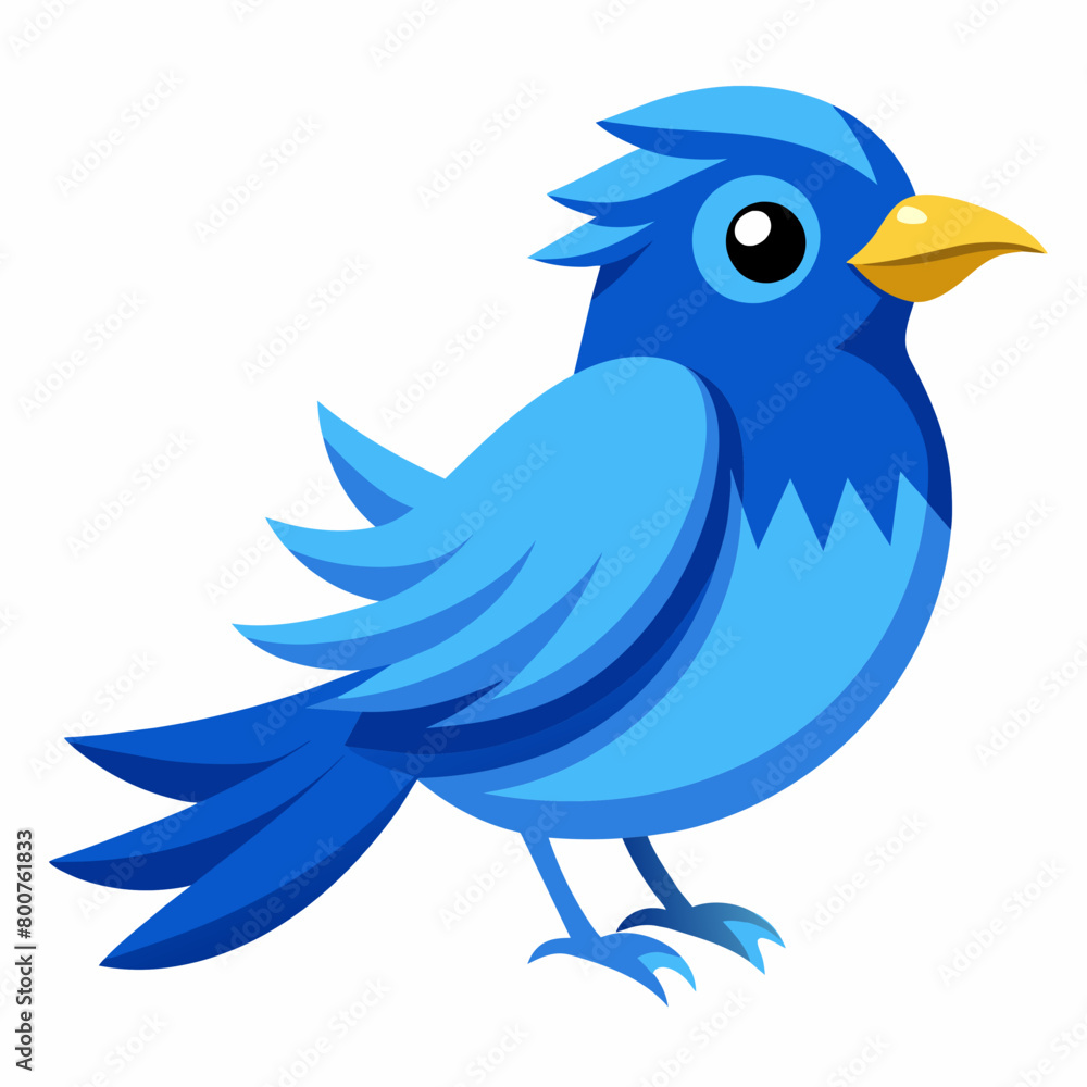 blue bird with speech bubbles, blue birds vector illustration with white background blue bird with speech bubbles, blue birds vector illustration with white background