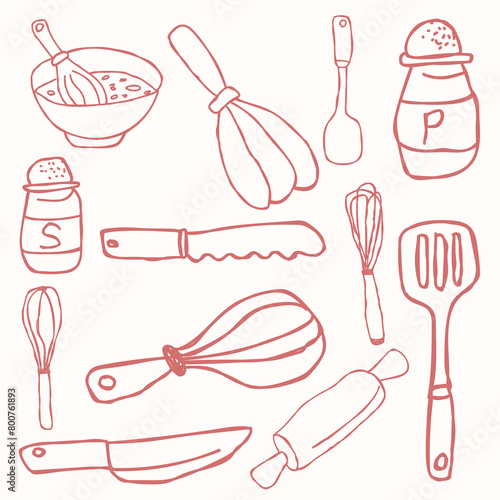 Set Kitchen Utensil Collection.eps