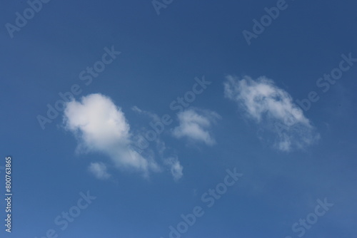 blue sky with beautiful natural white clouds