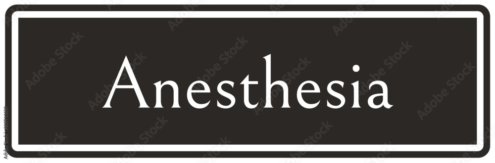 Hospital way finding sign anesthesia Hospital way finding sign anesthesia