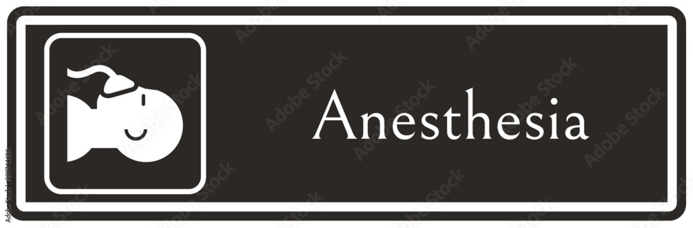 Hospital way finding sign anesthesia Hospital way finding sign anesthesia
