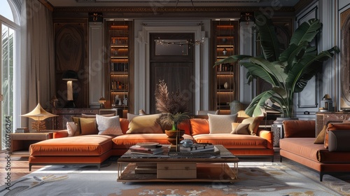 Interior composition of modern  living room  © Faisal