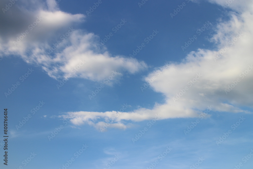 Fototapeta premium blue sky background with tiny clouds